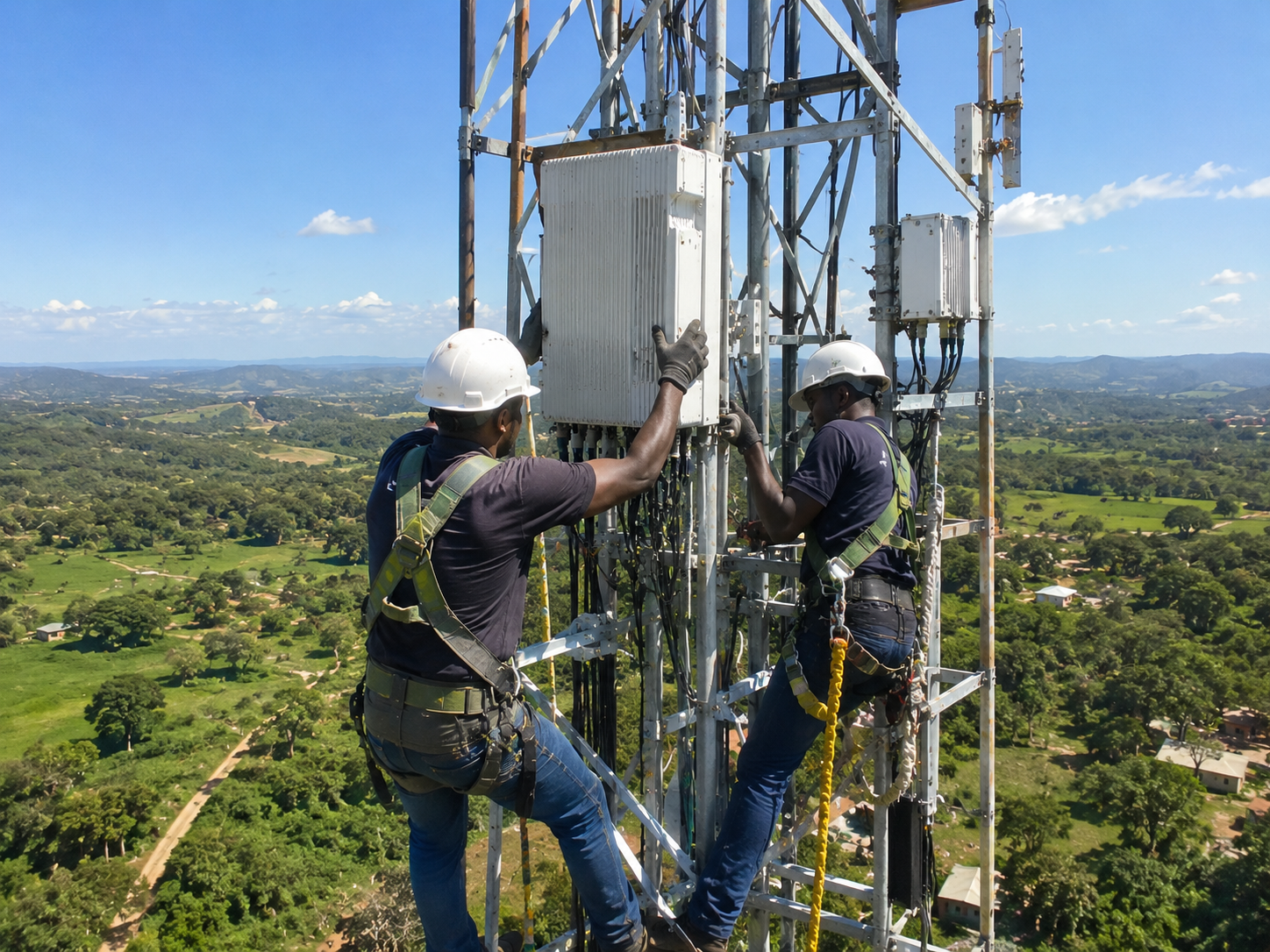 Colocation d'équipements sur pylône télécom